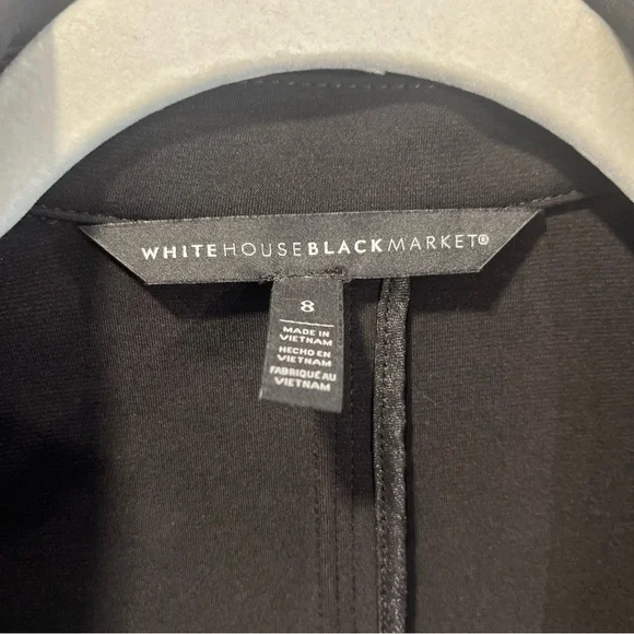 WHBM 8 Classic Black Women's Blazer one button split sleeve and back - Picture 2 of 5